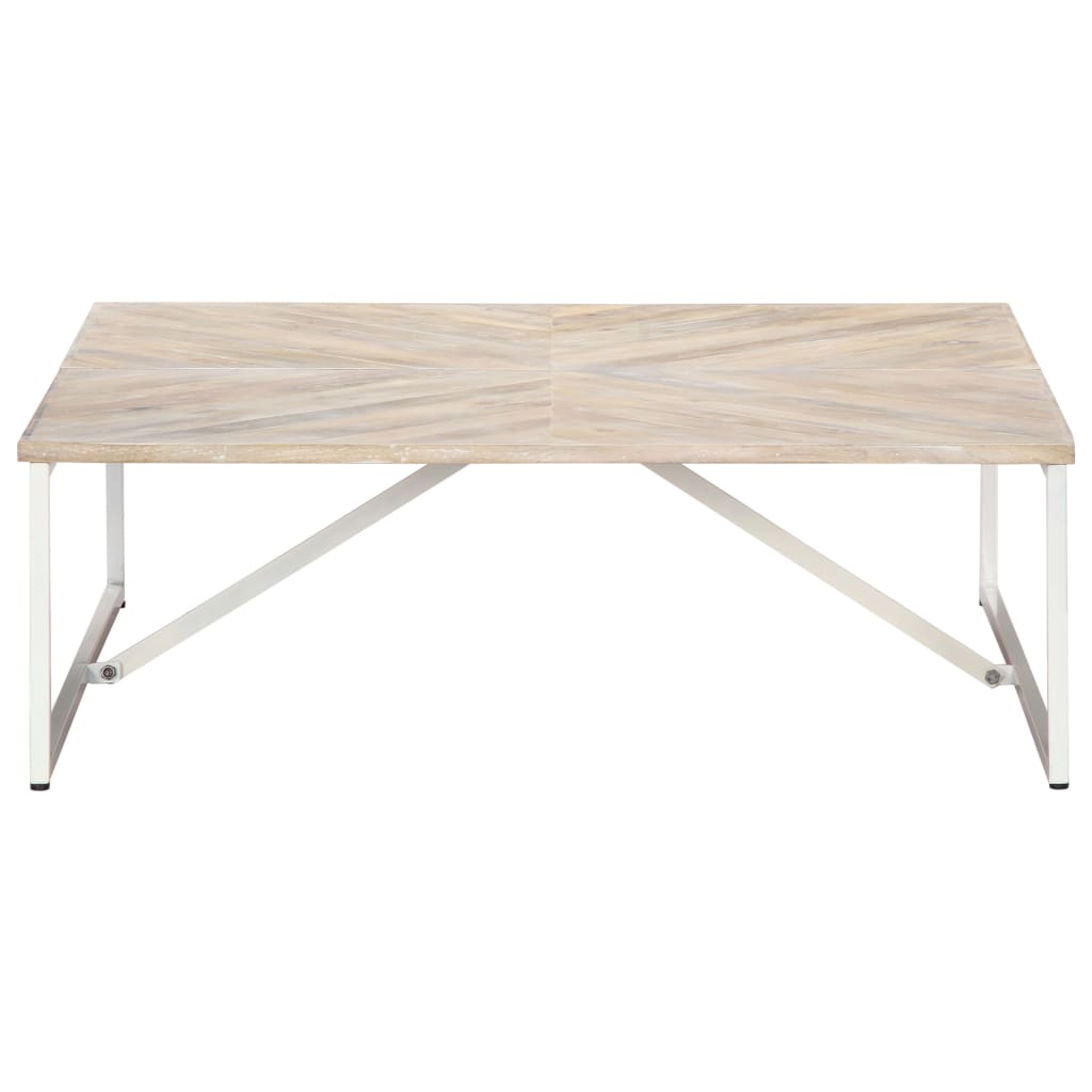 Soffbord 110X110X36 Cm Massivt Mangoträ