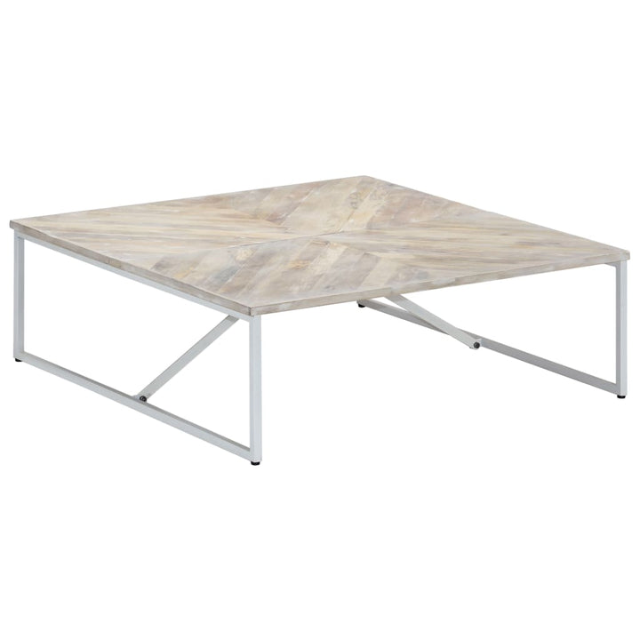Soffbord 110X110X36 Cm Massivt Mangoträ
