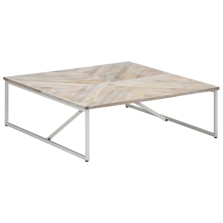Soffbord 110X110X36 Cm Massivt Mangoträ