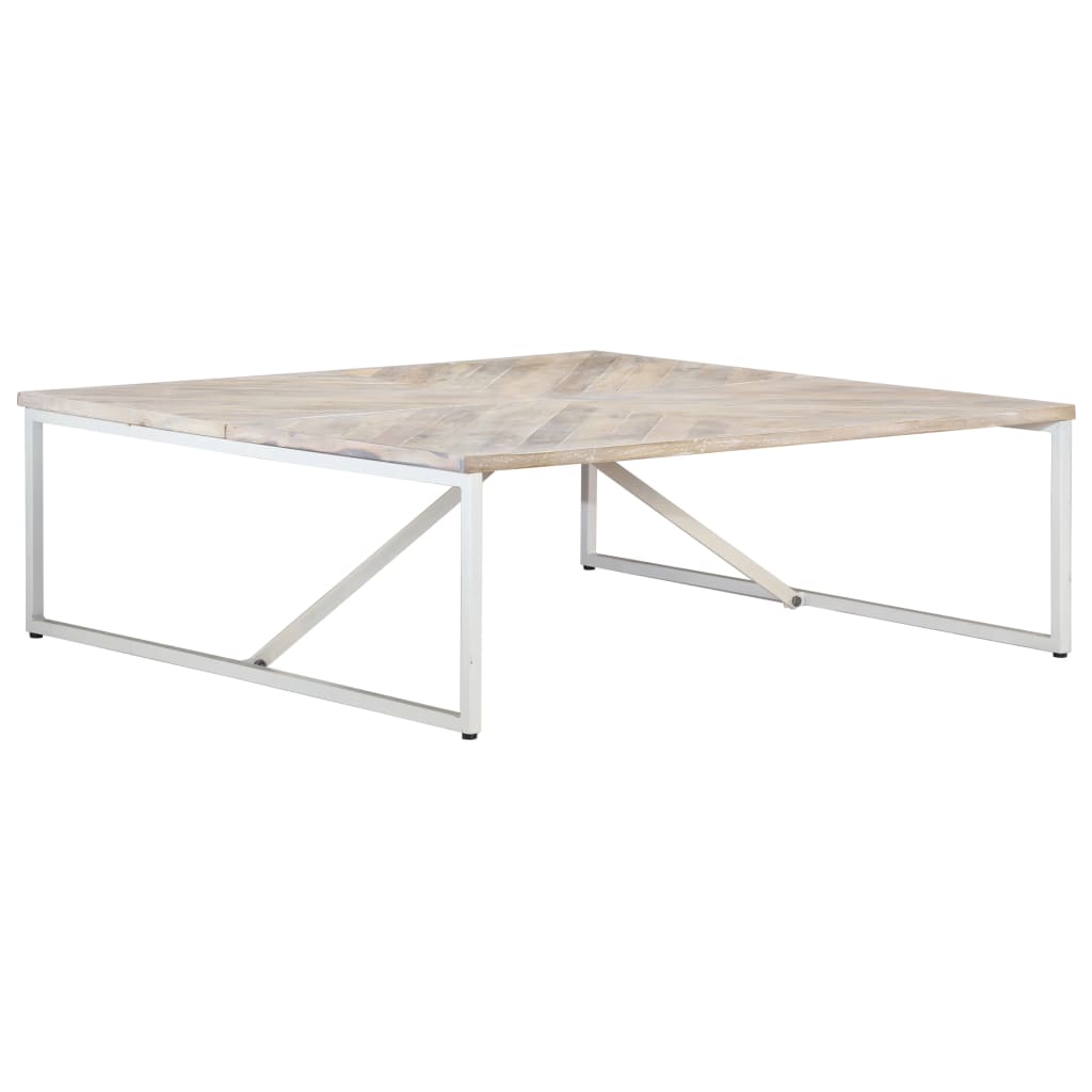 Soffbord 110X110X36 Cm Massivt Mangoträ