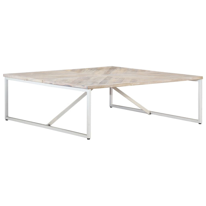 Soffbord 110X110X36 Cm Massivt Mangoträ