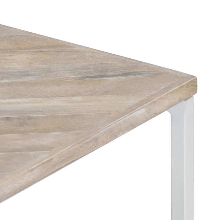 Soffbord 110X110X36 Cm Massivt Mangoträ