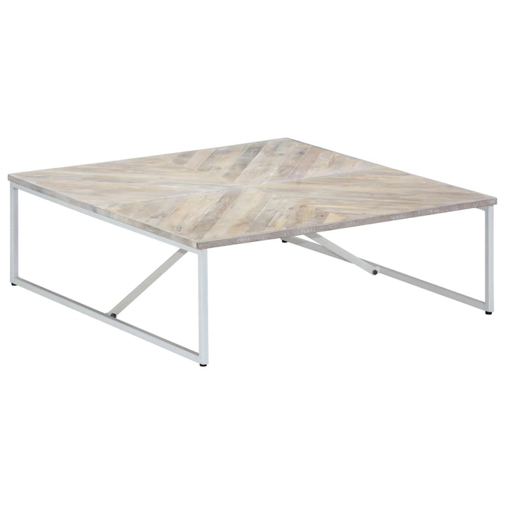 Soffbord 110X110X36 Cm Massivt Mangoträ