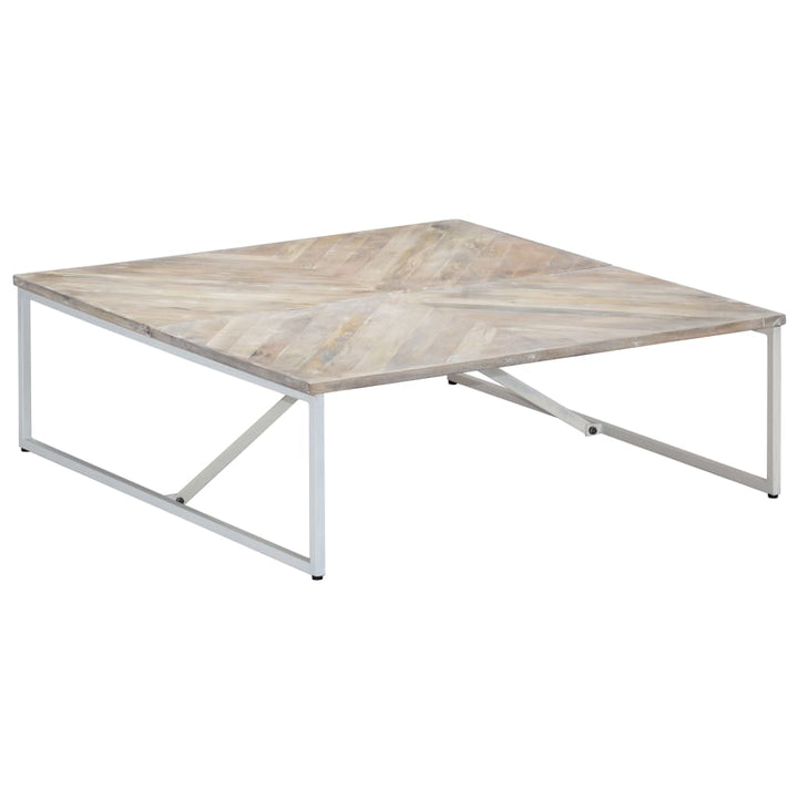 Soffbord 110X110X36 Cm Massivt Mangoträ