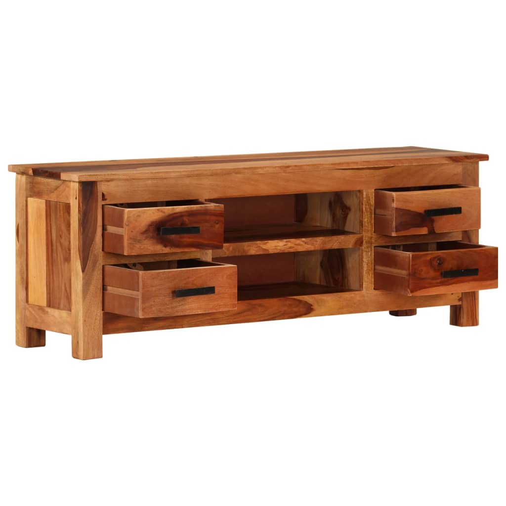 Tv-Bänk 110X30X40 Cm Massivt Trä