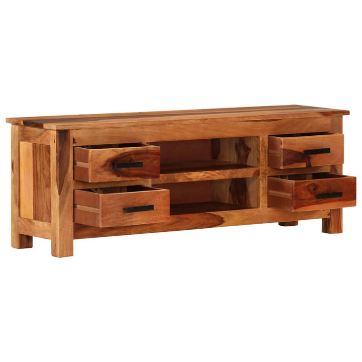 Tv-Bänk 110X30X40 Cm Massivt Trä