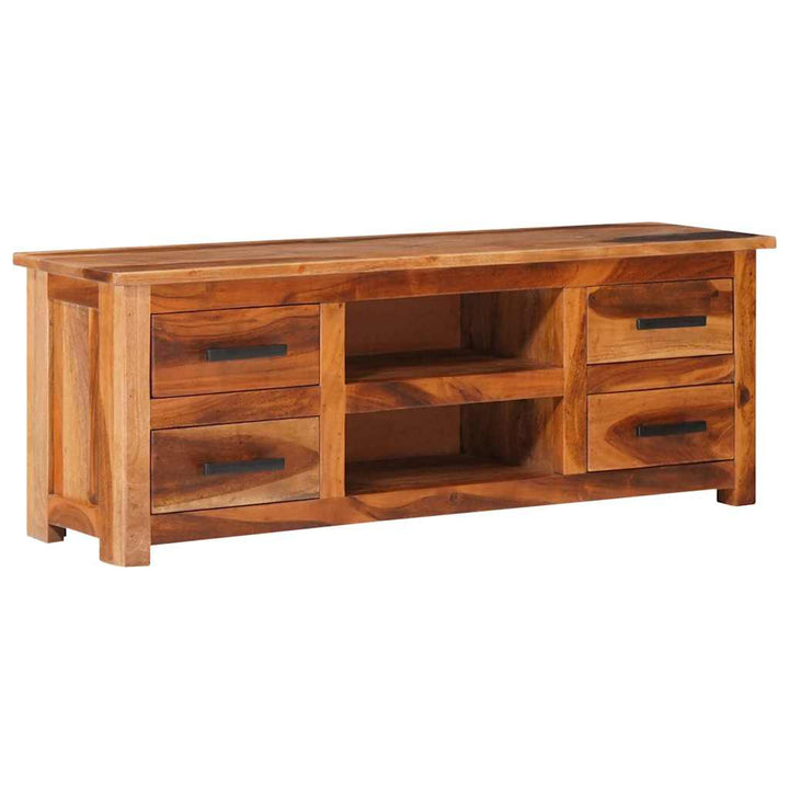 Tv-Bänk 110X30X40 Cm Massivt Trä