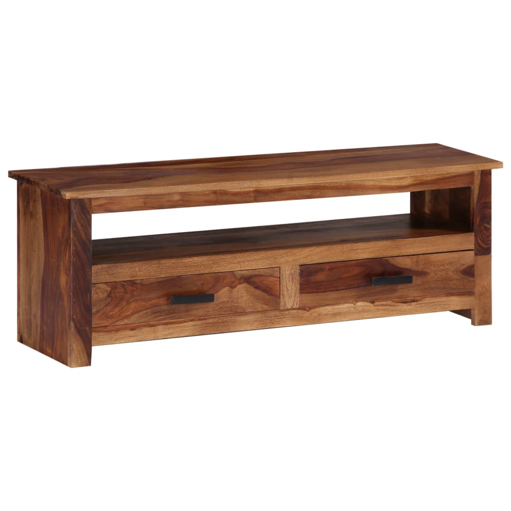 Tv-Bänk 118X30X40 Cm Massivt Trä