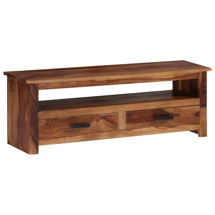 Tv-Bänk 118X30X40 Cm Massivt Trä