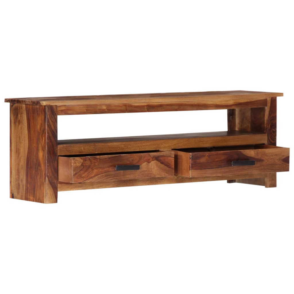 Tv-Bänk 118X30X40 Cm Massivt Trä