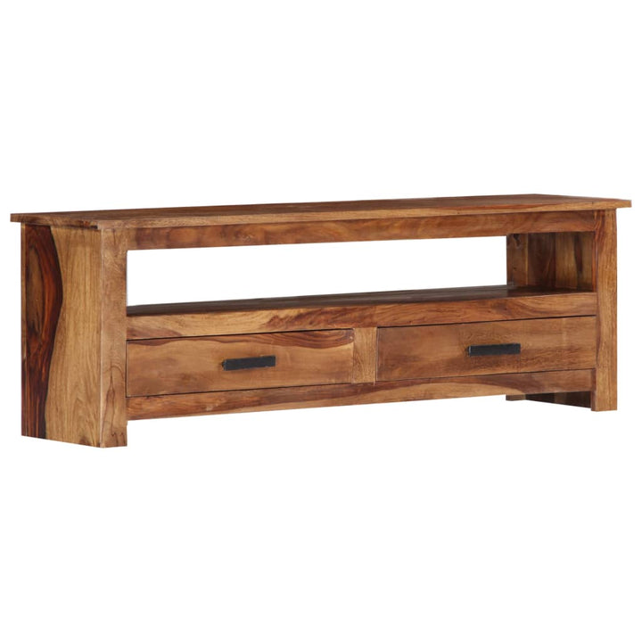Tv-Bänk 118X30X40 Cm Massivt Trä
