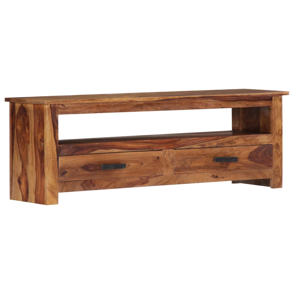 Tv-Bänk 118X30X40 Cm Massivt Trä