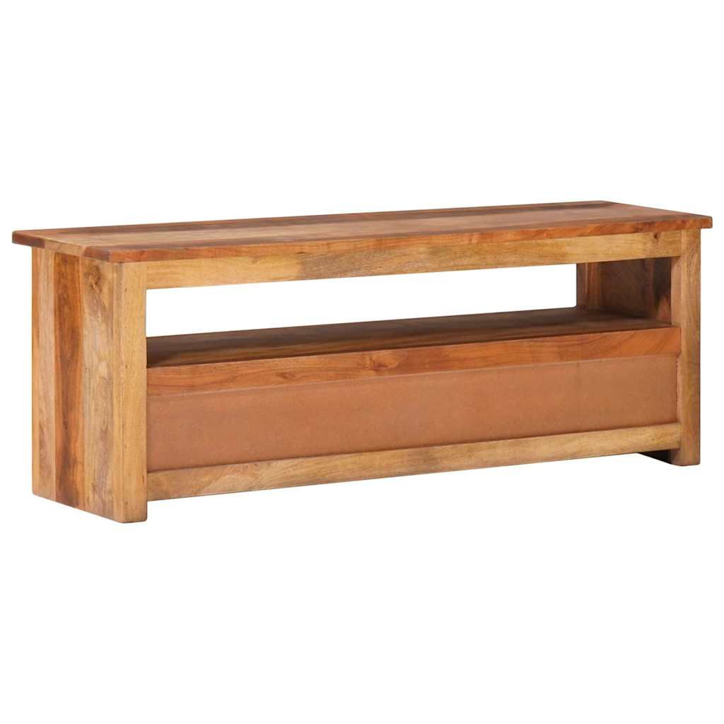 Tv-Bänk 118X30X40 Cm Massivt Trä