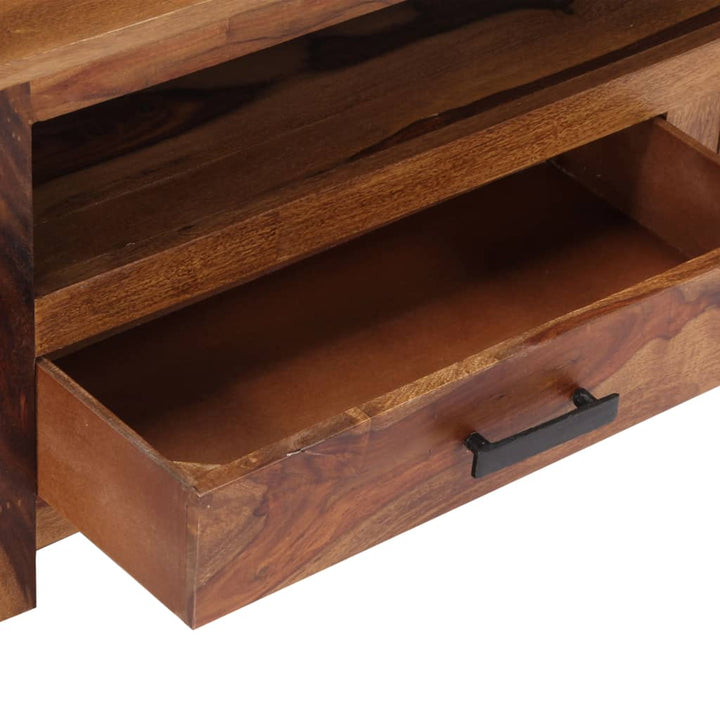 Tv-Bänk 118X30X40 Cm Massivt Trä