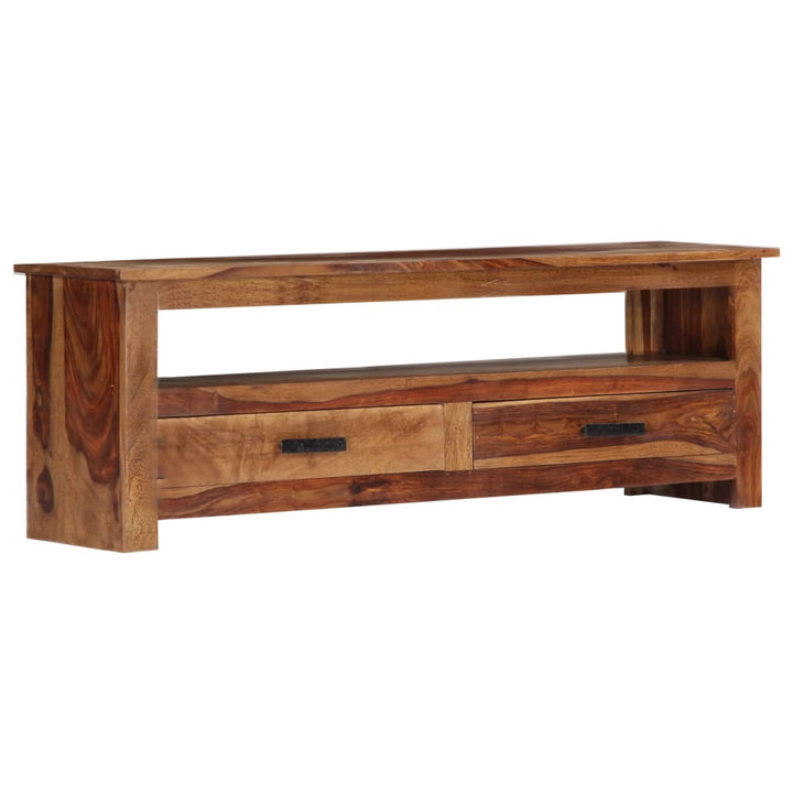 Tv-Bänk 118X30X40 Cm Massivt Trä