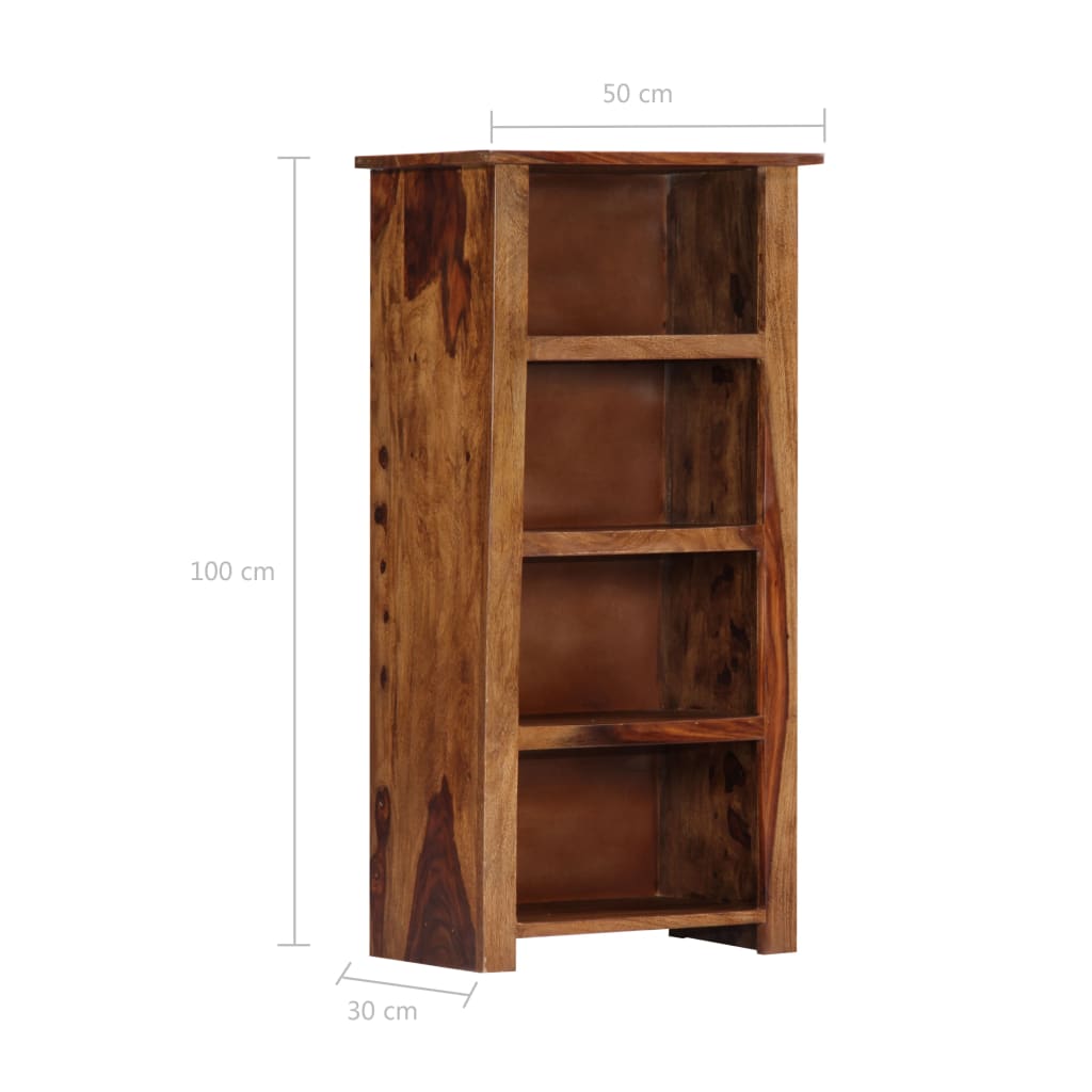 Bokhylla 50X30X100 Cm Massivt Trä