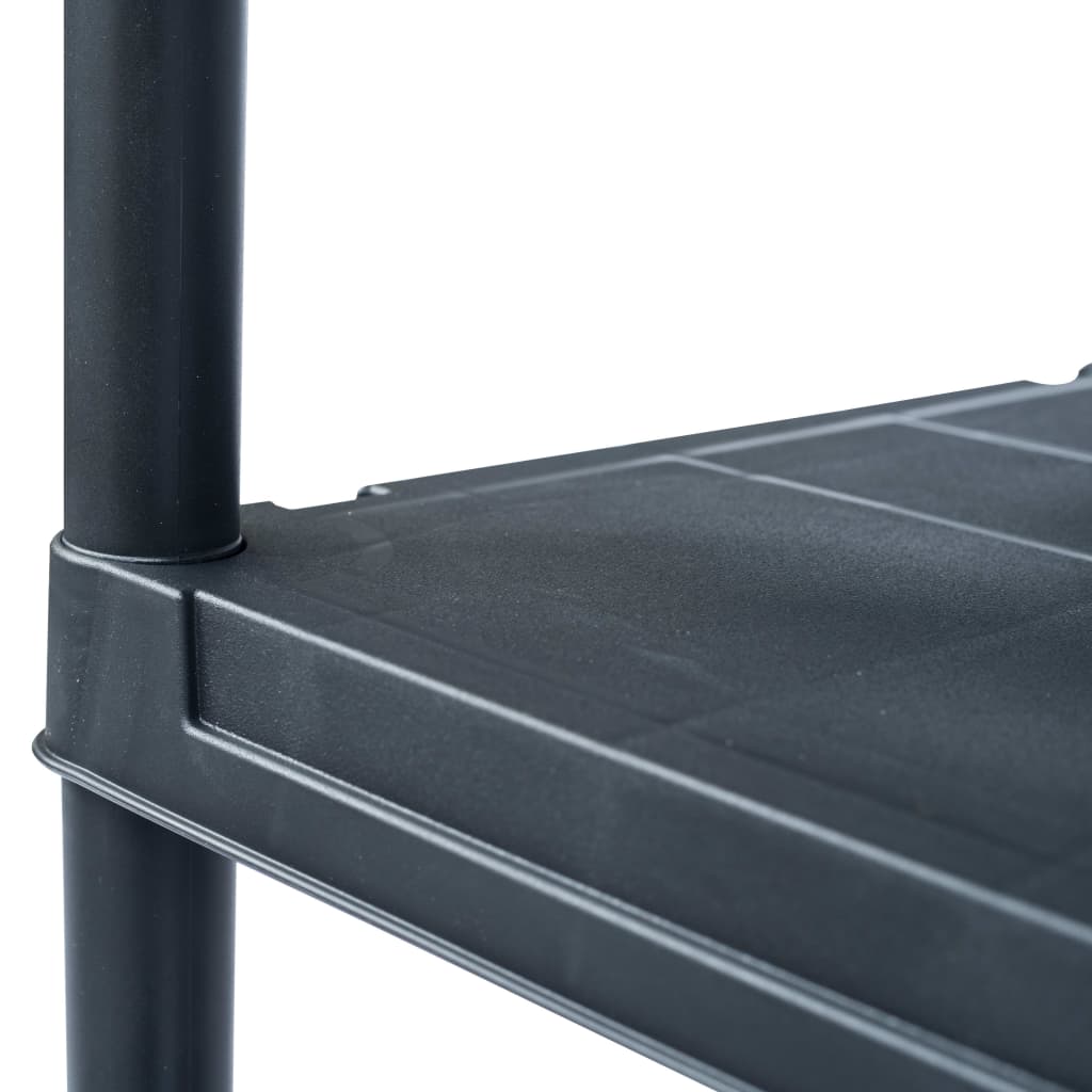 Förvaringshylla Svart 125 Kg Plast