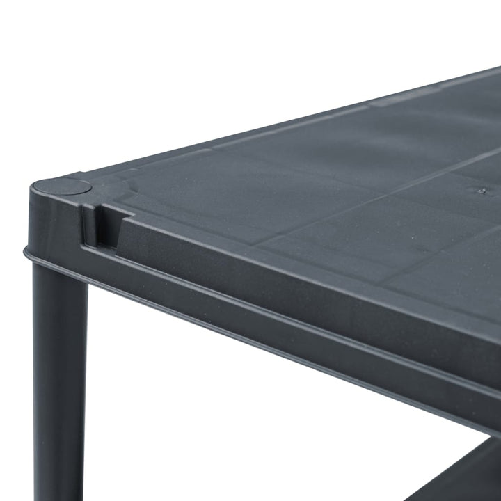 Förvaringshylla Svart 125 Kg Plast