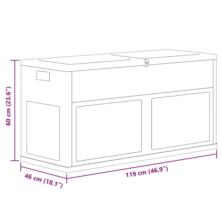 Dynbox 320 Liter Svart