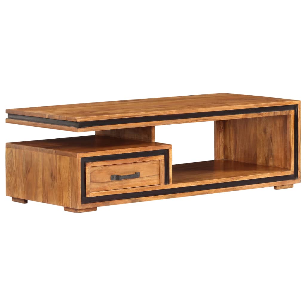 Soffbord 100X45X33 Cm Massivt Akaciaträ
