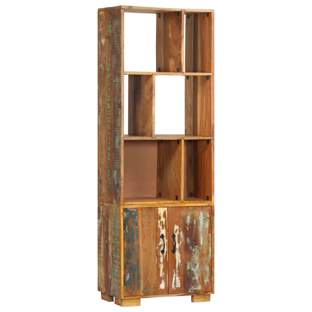 Bokhylla 60X35X180 Cm Massivt Återvunnet Trä