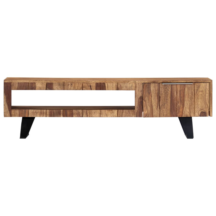 Tv-Bänk 140X30X40 Cm Massivt Sheshamträ