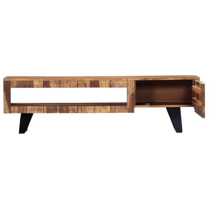 Tv-Bänk 140X30X40 Cm Massivt Sheshamträ