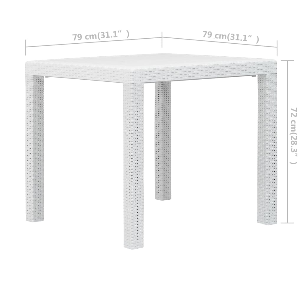 Caféset 3 Delar Plast Konstrotting