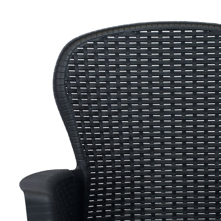 Matgrupp För Trädgården 5 Delar Plast Konstrotting