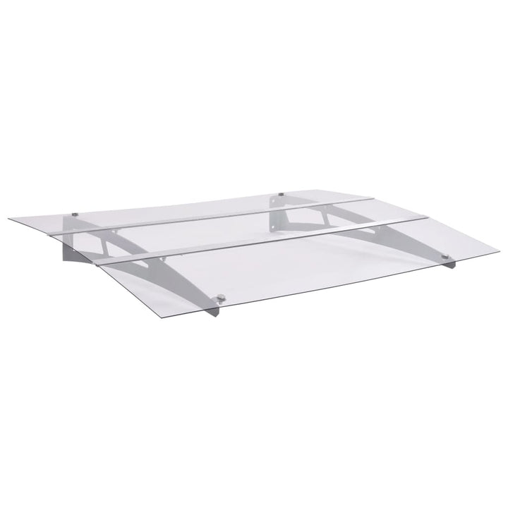 Dörrtak Silver Och Transparent Pet