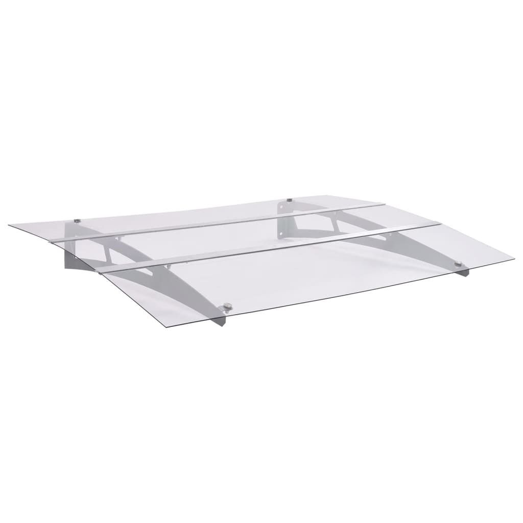 Dörrtak Silver Och Transparent Pet
