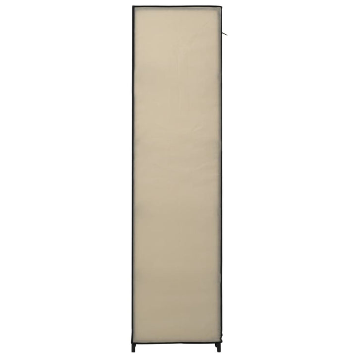 Resegarderob Gräddvit 110X45X175 Cm Tyg