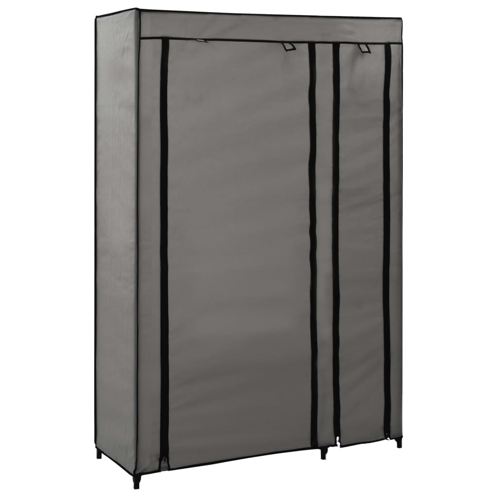 Resegarderob Gräddvit 110X45X175 Cm Tyg