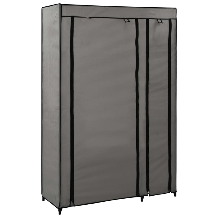 Resegarderob Gräddvit 110X45X175 Cm Tyg