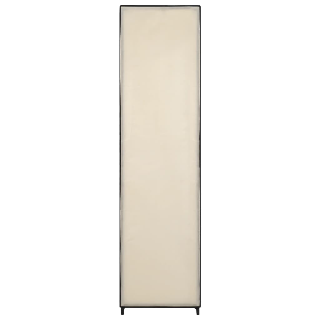 Garderob Med 4 Fack Gräddvit 175X45X170 Cm