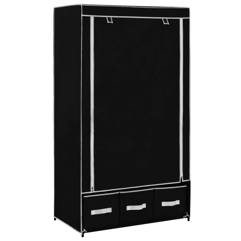 Garderob 87X49X159 Cm Tyg