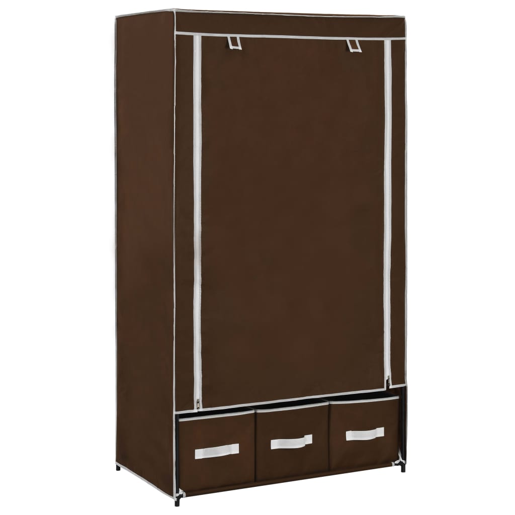 Garderob 87X49X159 Cm Tyg