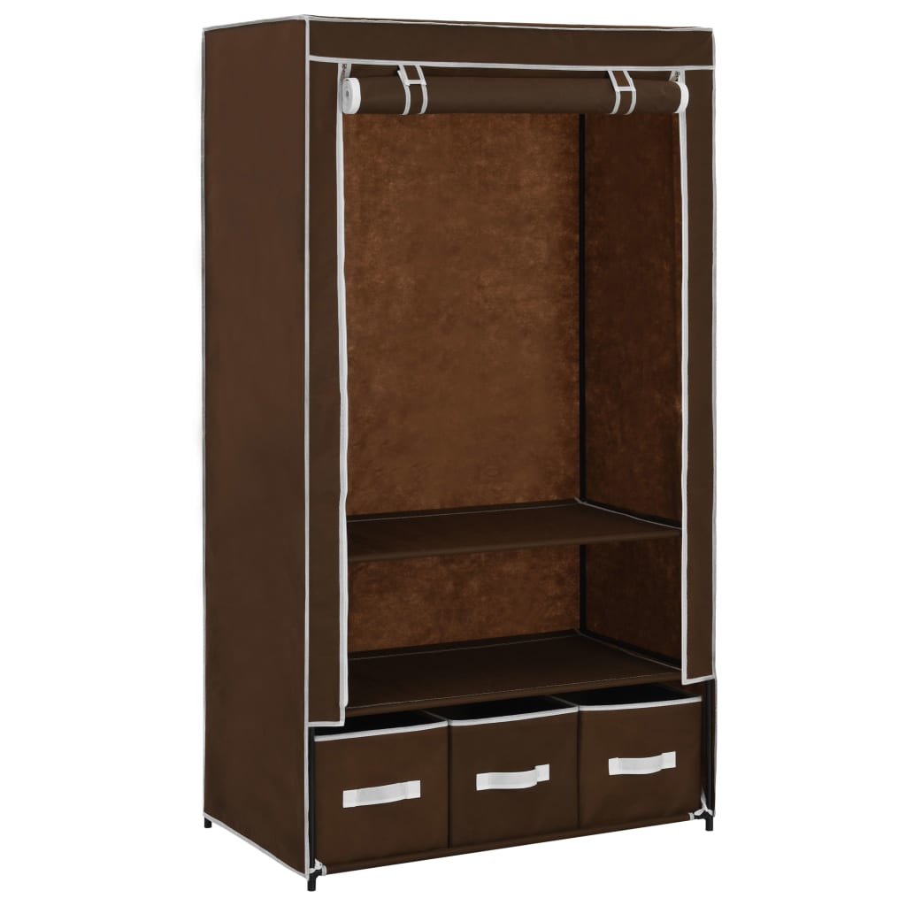 Garderob 87X49X159 Cm Tyg