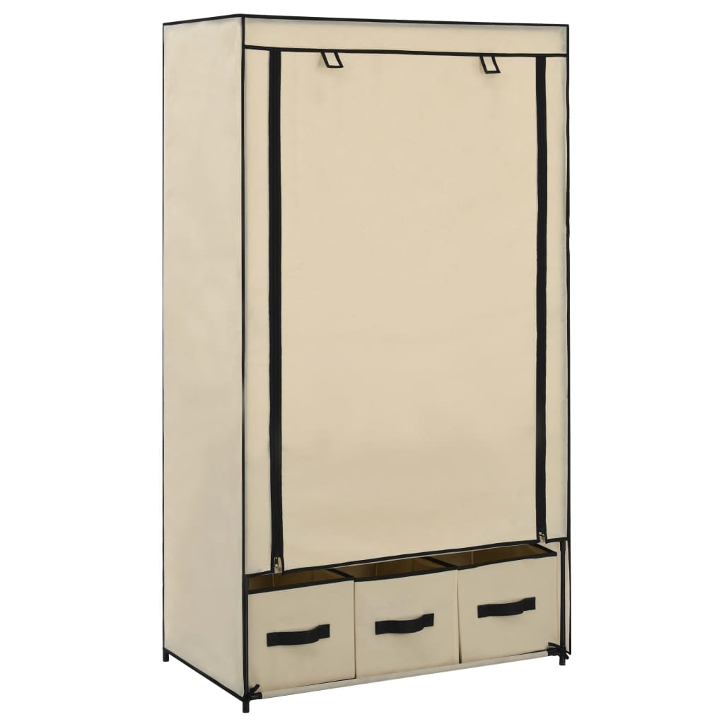 Garderob 87X49X159 Cm Tyg