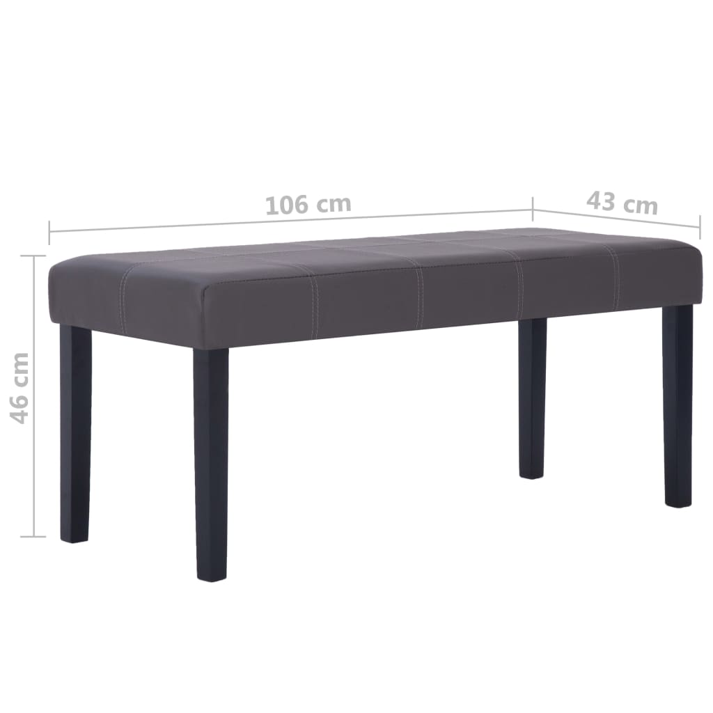 Bänk 106 Cm Konstläder