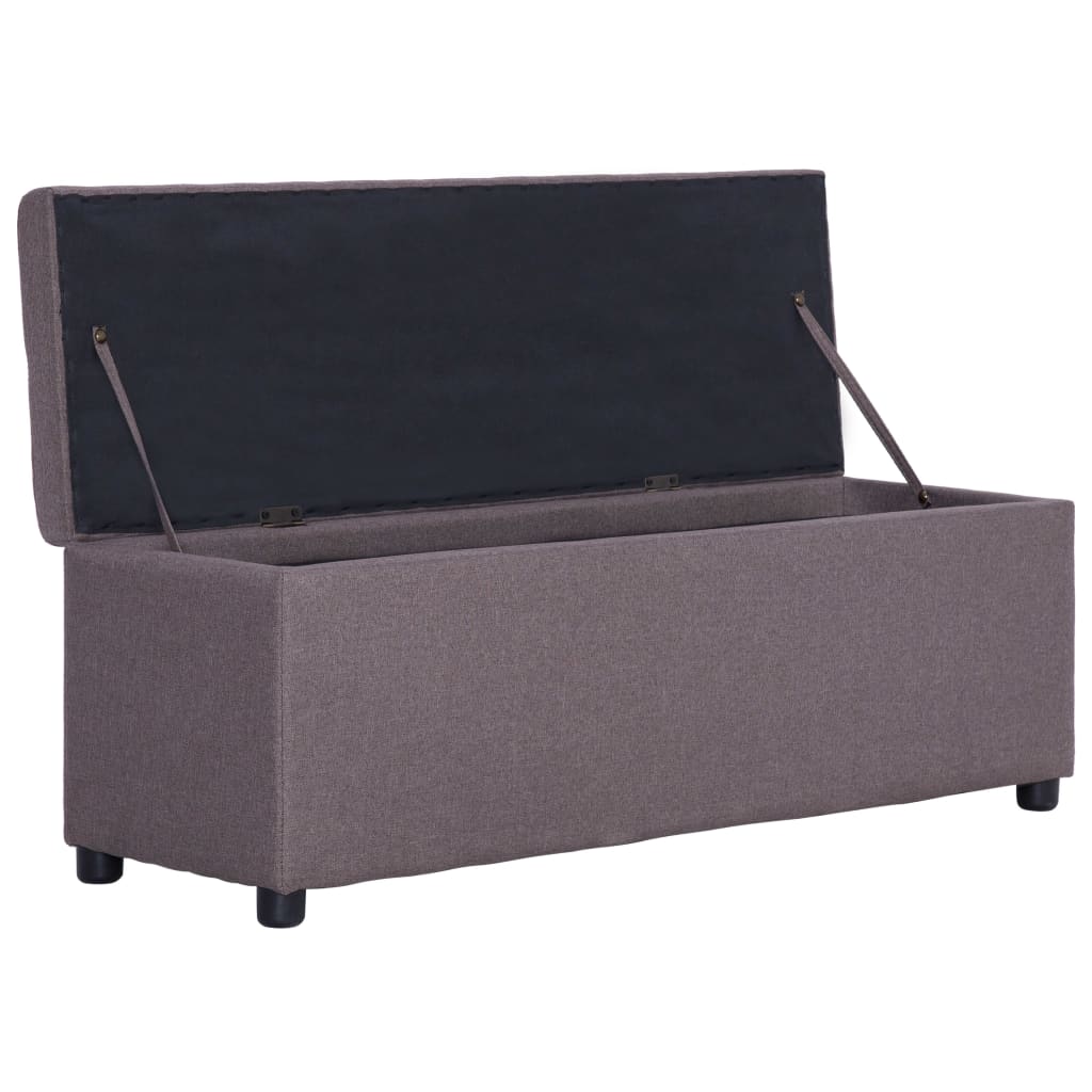 Bänk Med Förvaringsutrymme 116 Cm Polyester