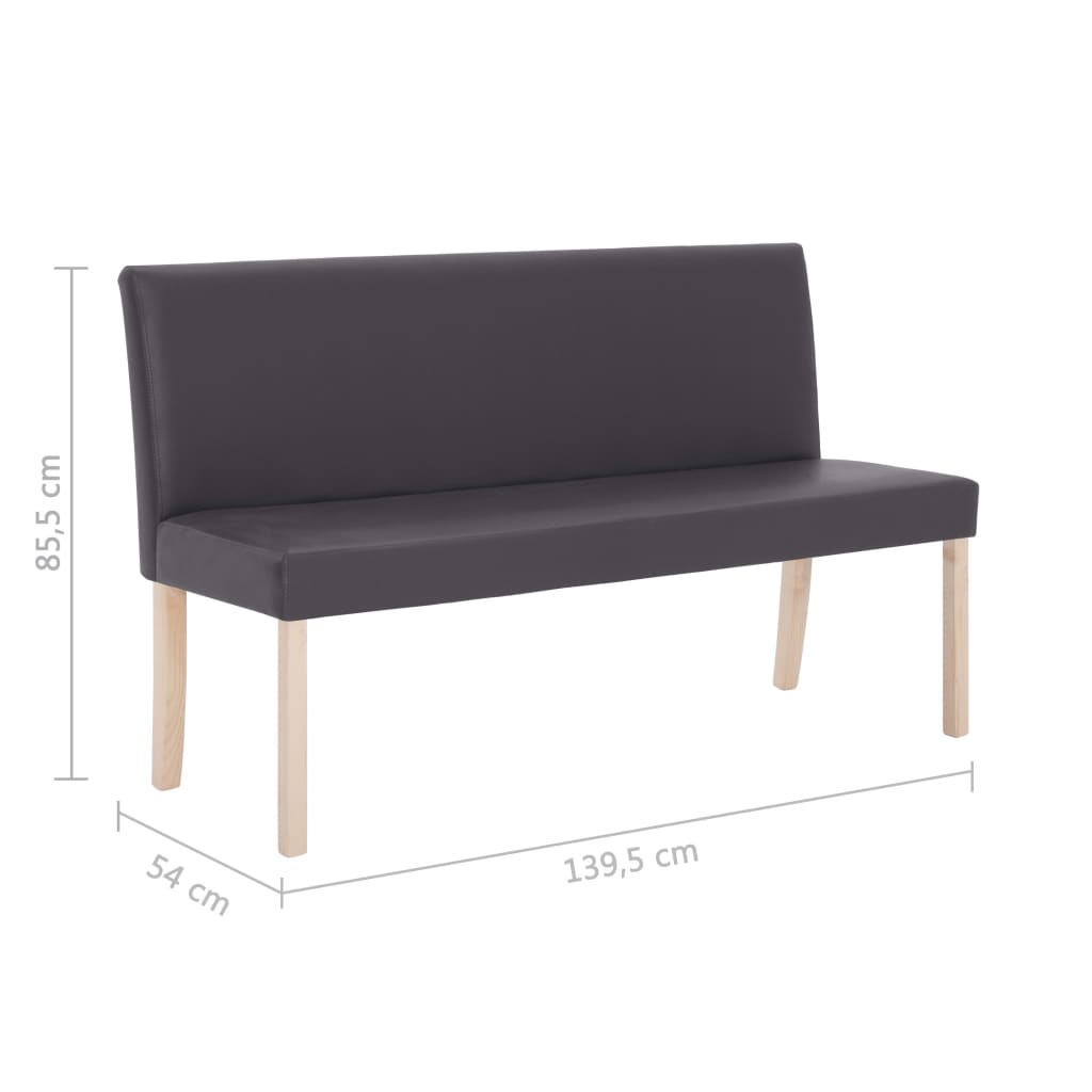 Bänk 139,5 Cm Konstläder