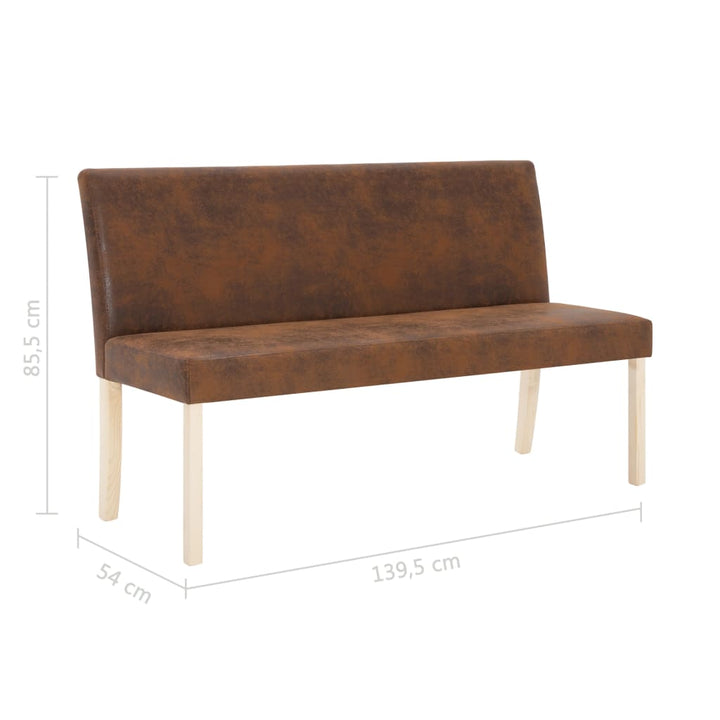 Bänk 139,5 Cm Konstmocka
