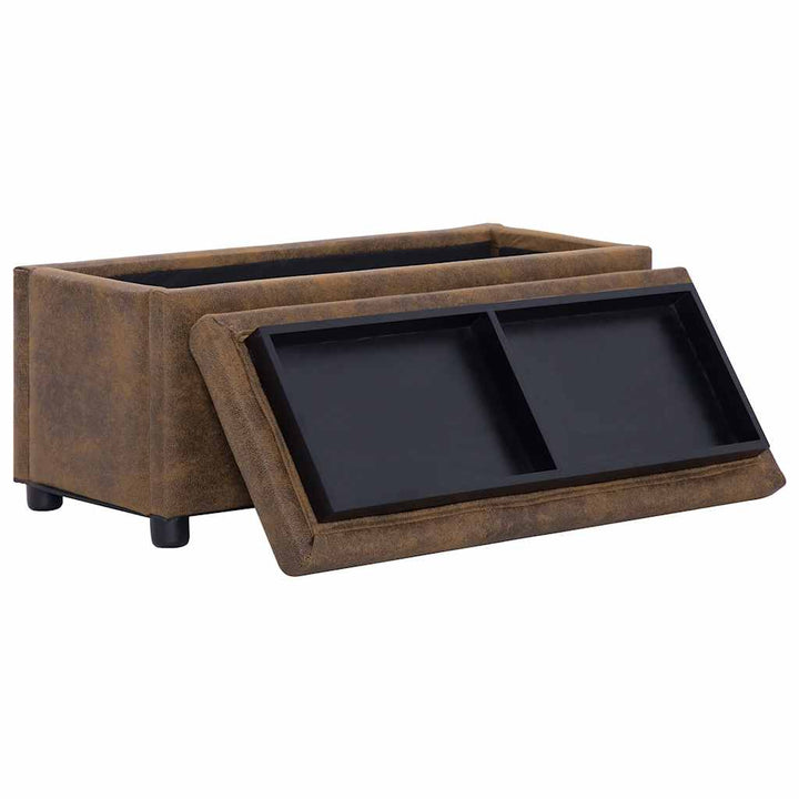 Ottoman Med Förvaring 87,5 Cm Konstmocka