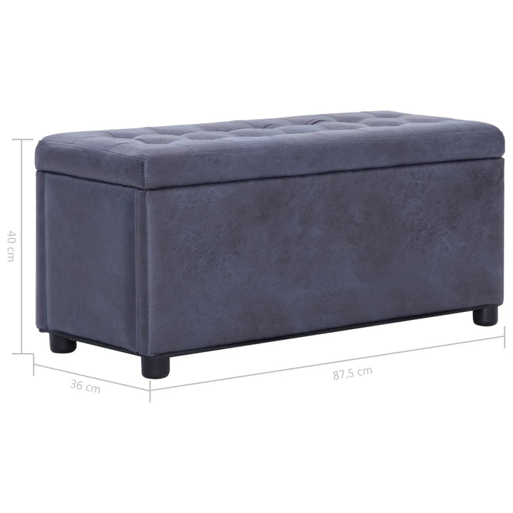 Ottoman Med Förvaring 87,5 Cm Konstmocka