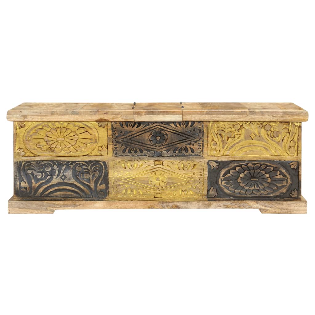 Soffbord 100X50X35 Cm Massivt Mangoträ