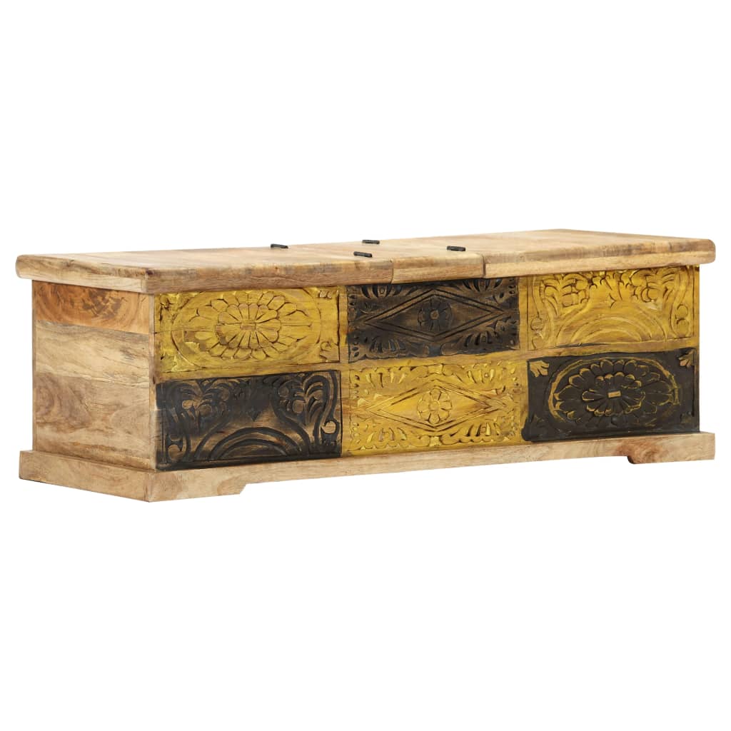 Soffbord 100X50X35 Cm Massivt Mangoträ