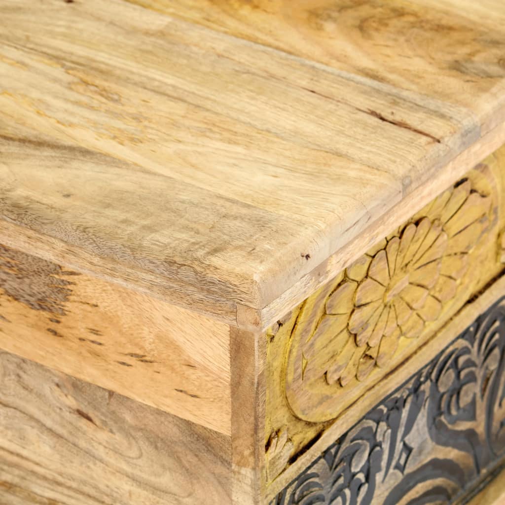 Soffbord 100X50X35 Cm Massivt Mangoträ