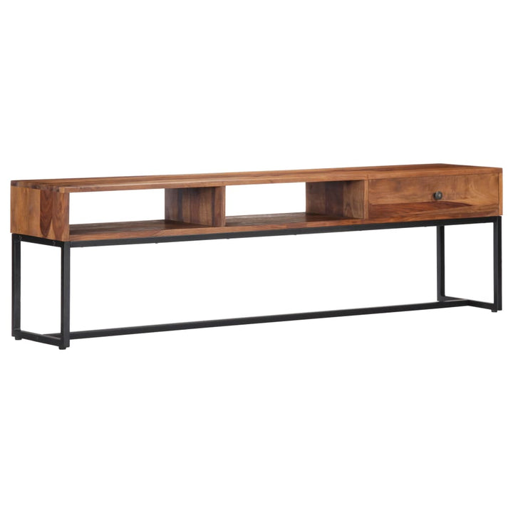 Tv-Bänk 160X30X45 Cm Massivt Sheshamträ