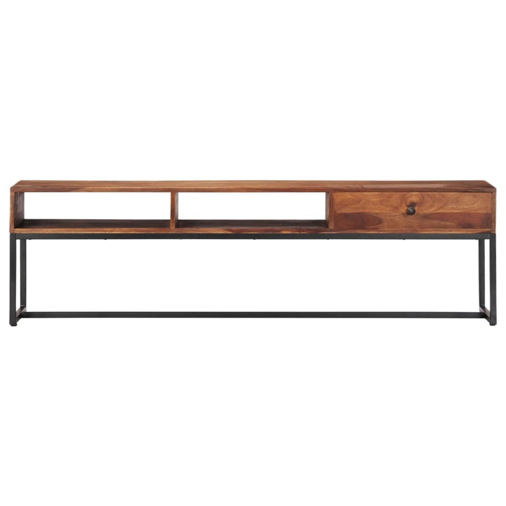 Tv-Bänk 160X30X45 Cm Massivt Sheshamträ